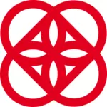 Červené logo nápad vektorový obrázek