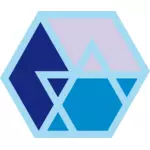 Modré vektorové logo