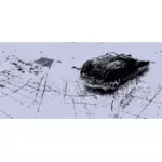 الصورة واقعية خمر سيارة ناقلات مقطع الفن