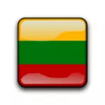 リトアニアのベクトル フラグ ボタン