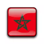 Botón de Marruecos vector bandera