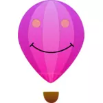 Векторное изображение улыбающегося розовый шар
