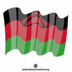 मलावी लहराते झंडा