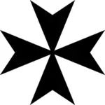 Vector afbeelding van een Maltezer Kruis
