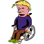 גבר בכסא גלגלים