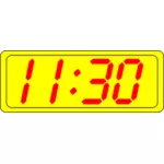 Relógio digital display vector clip-art