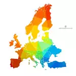 מפת אירופה בצבע