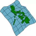 Karta över Filippinerna