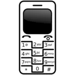シンプルな携帯電話ベクトル画像