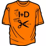Oransje t-skjorte