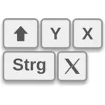 Gráficos vetoriais de teclas de atalho de teclado