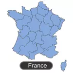 Karte von Frankreich