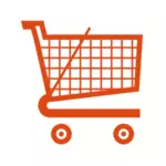 Супермаркет тележка Векторный icon