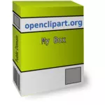सॉफ्टवेयर बॉक्स वेक्टर छवि
