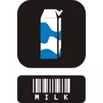 תמונת וקטור הסמל חלב