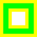 Zelené a žluté náměstí vektorový obrázek