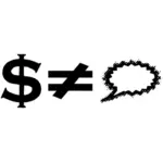 رسم توضيحي لصيغة عملة الدولار