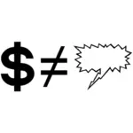 Imagem de fórmula vetorial do dólar