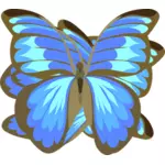 Blauer Schmetterling zeichnen
