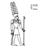 Dibujo vectorial de Amun