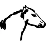 صورة متجه مخطط رأس الحصان