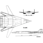בתמונה וקטורית מטוסים T4MS-200