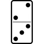 Domino Karo 2-3 vektör görüntü