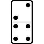 Domino placi de imagini de vector 2-4