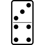 Domino karo 3-4 vektör görüntü
