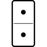 Domino döşemek iki katı bir vektör görüntü