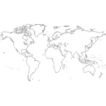 Grafika wektorowa Mapa polityczna świata