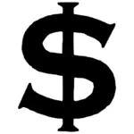 アメリカの通貨シンボル ベクトル