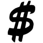 Grafica del simbolo del dollaro