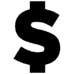 Graphiques vectoriels symbole dollar monnaie