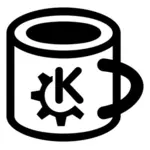 चाय के मग pictogram ड्राइंग वेक्टर