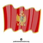 Montenegros nationella flagga