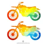 मोटरसाइकिल silhouettes
