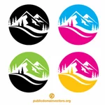 הר הרפתקאות עיצוב לוגו