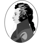 Imagen vectorial de Mozart