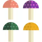 Четыре грибы