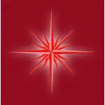 Векторное изображение светящийся красный фантазия звезда