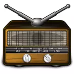 老式收音机矢量图像