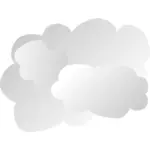 簡単な雲記号ベクトル イラスト