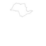 בתמונה וקטורית מפה של מדינת סאו פאולו