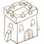 וקטור אוסף של תפקיד לשחק מפת המשחק הסמל עבור מגדל מרובע
