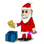 Santa komická postava vektorový obrázek