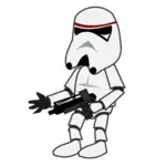 Stormtrooper हास्य चरित्र वेक्टर छवि