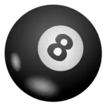 Vektorgrafik Pool Ball 8