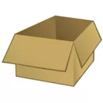 एक भूरे रंग बॉक्स के वेक्टर छवि