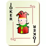 Musta Jokeri pelaa korttivektorikuvaa